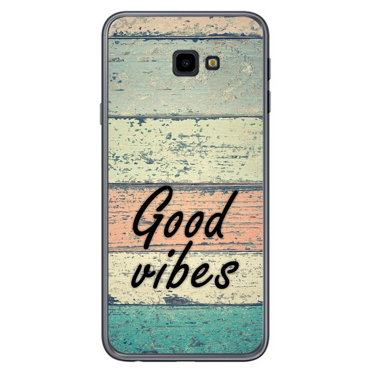 Tumundosmartphone Funda Gel Tpu para Samsung Galaxy J4+ Plus diseño Madera 01 Dibujos