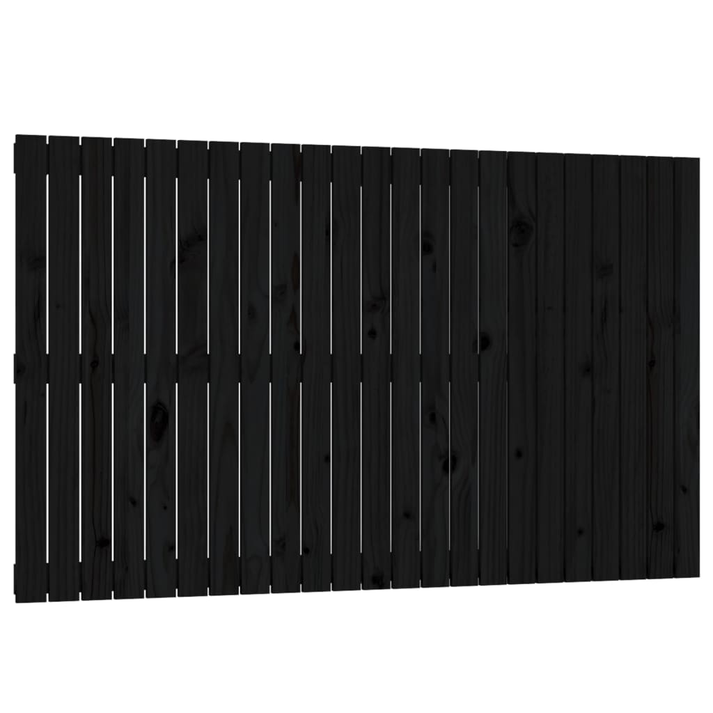 vidaXL Cabecero de cama de pared madera maciza de pino 147x3x90 cm