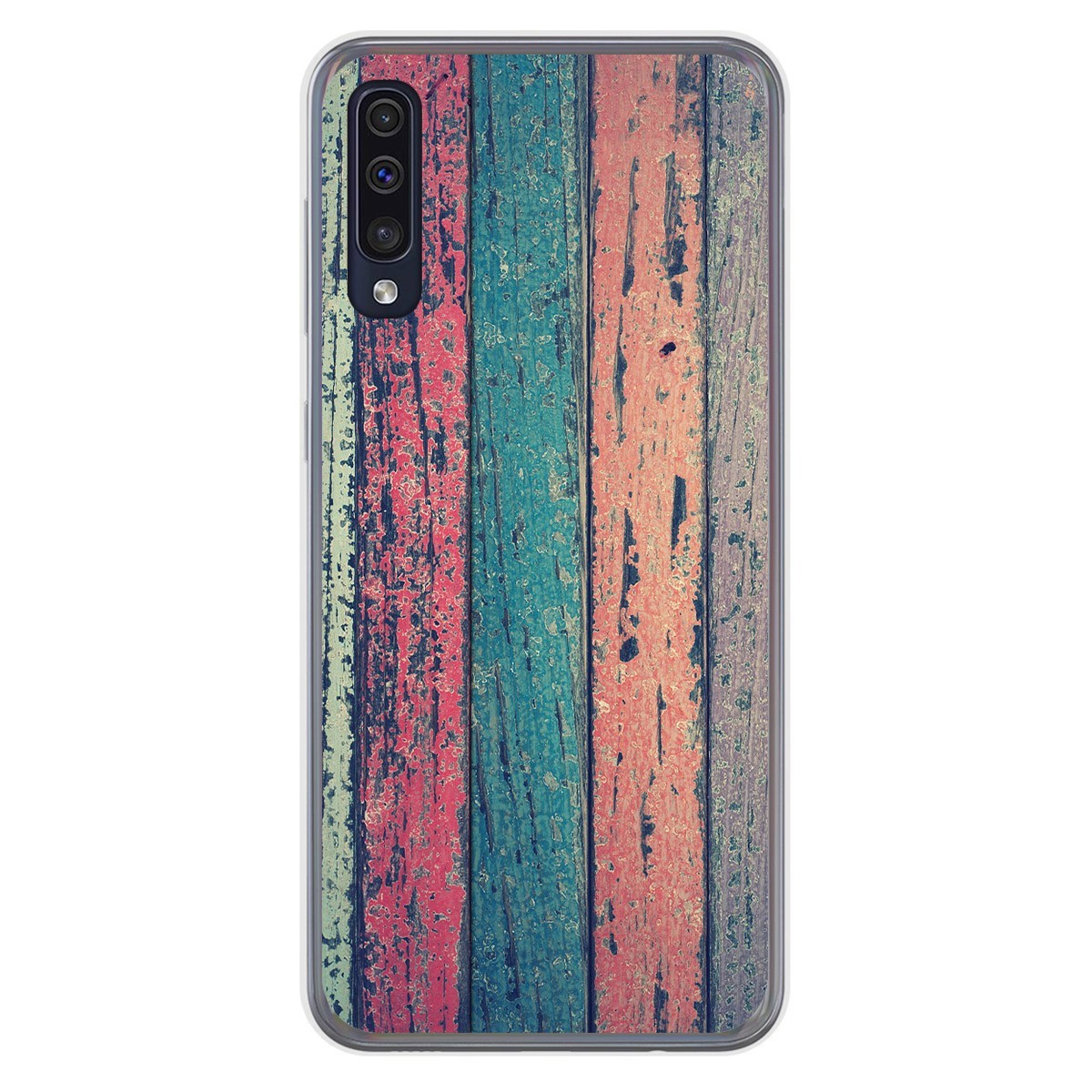 Tumundosmartphone Funda Gel Tpu para Samsung Galaxy A50 / A50s / A30s diseño Madera 10 Dibujos