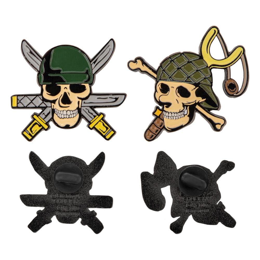 One piece pack 2 pin chapas zoro & usopp