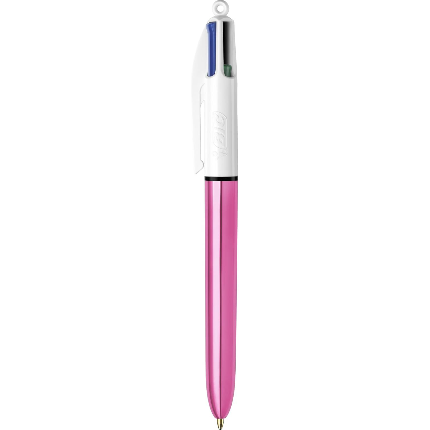 BIC Bolígrafo 4 Colores Shine Punta Media 1,0mm Rosa