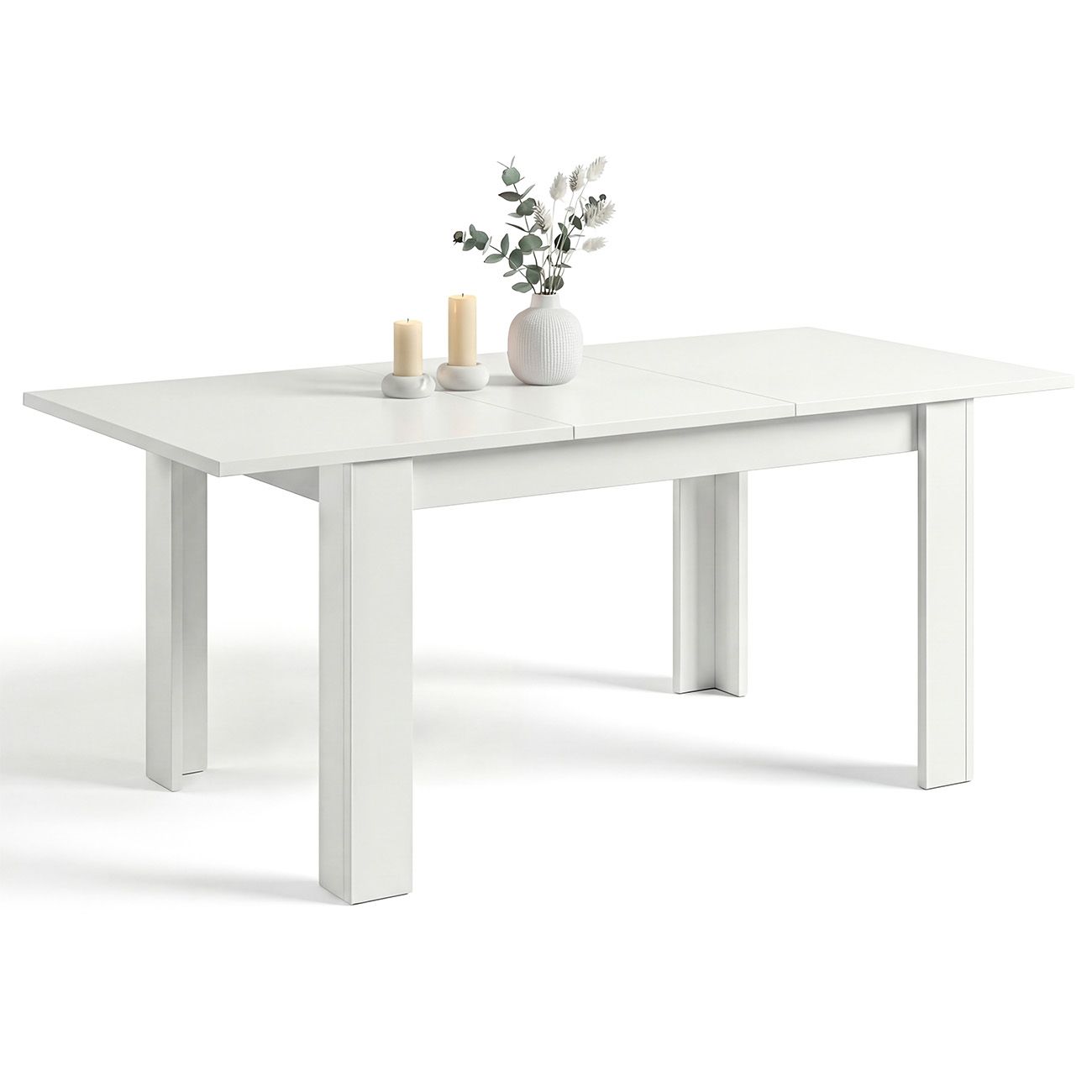 duehome - Mesa de comedor extensible 140-190x90 cm Sira