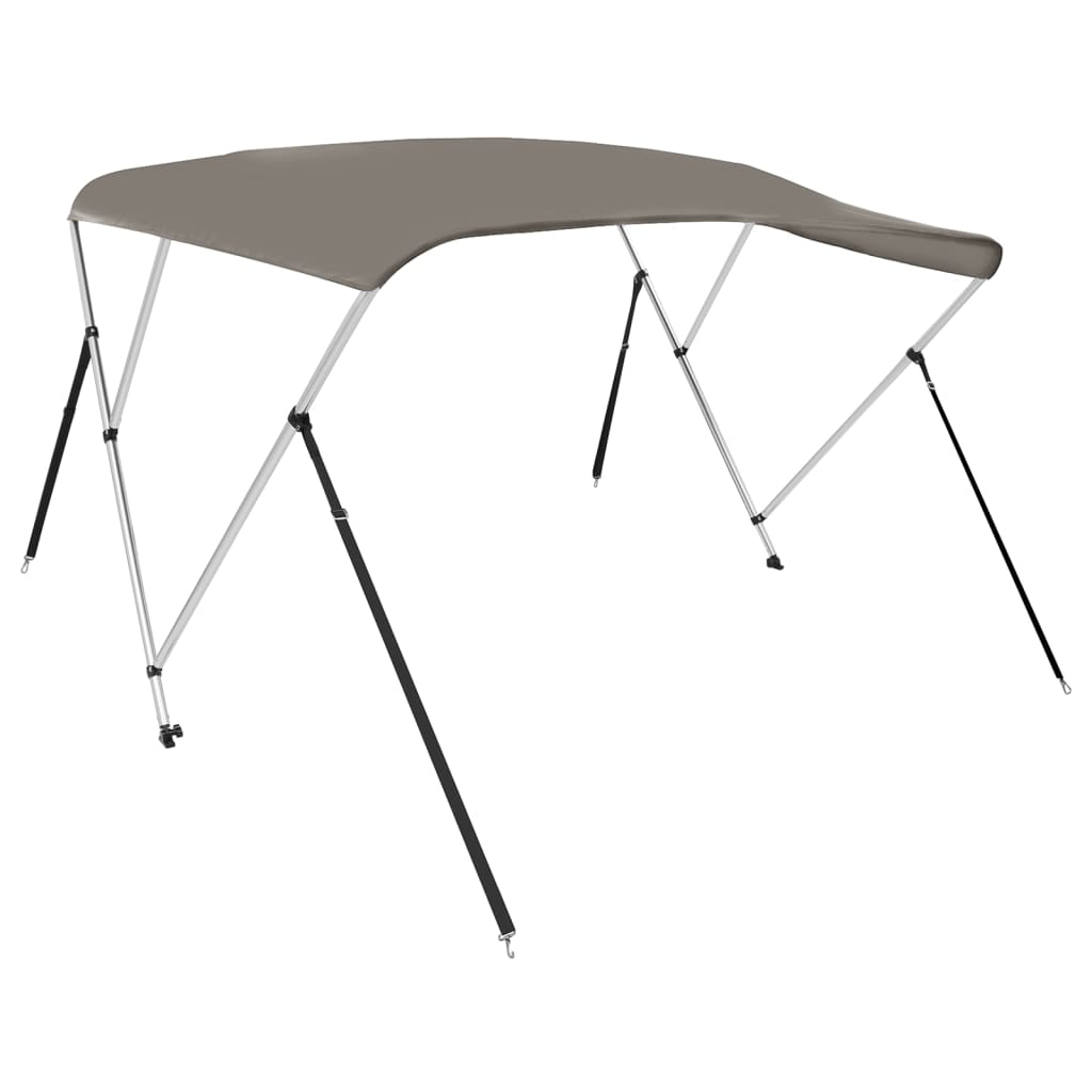 vidaXL Toldo Bimini de 3 Arcos Capota para Barco Cubierta Protección UV Color Gris,  Negro, y mas