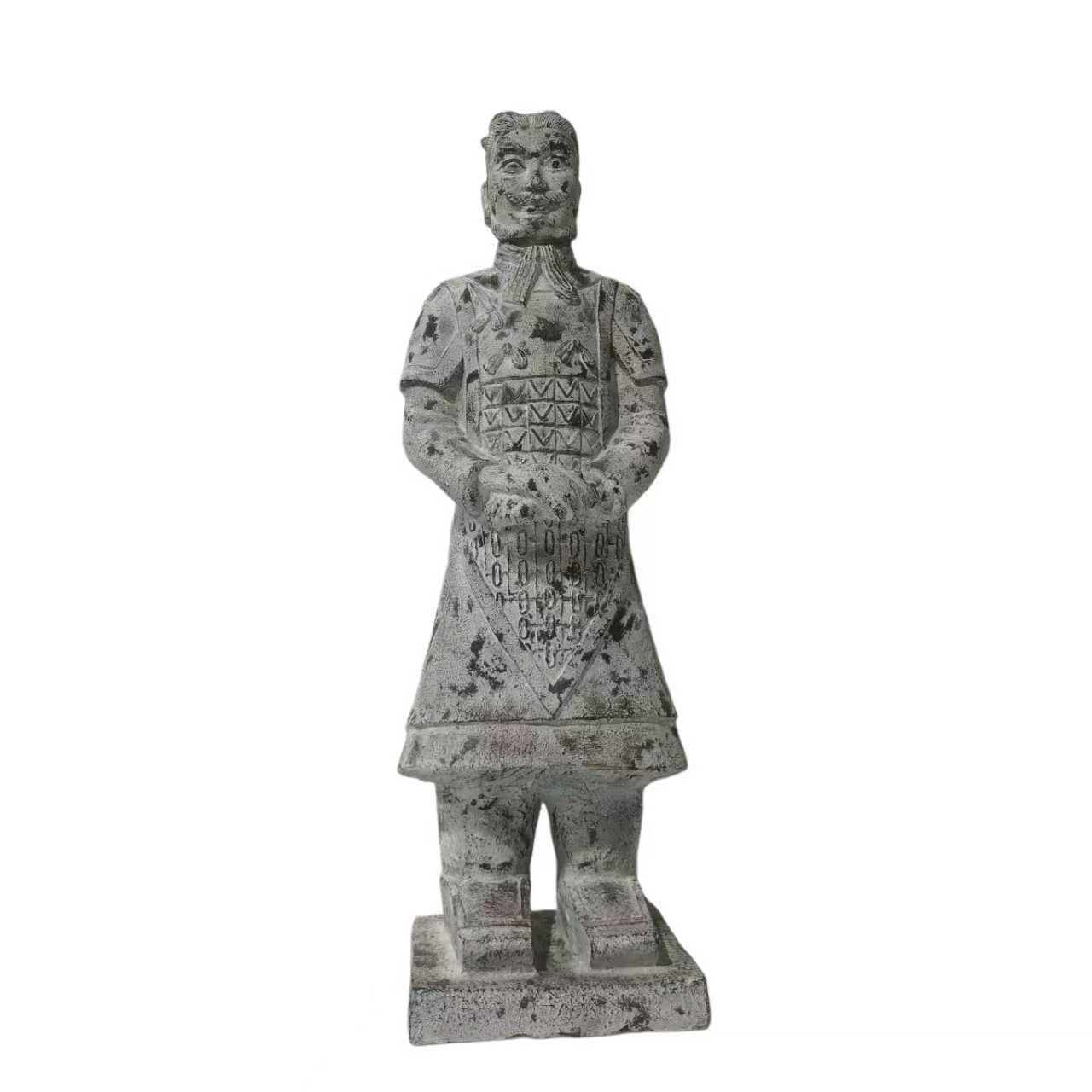 DUPI Estatua Guerrero XIAN de Terracota | Figura Decoración Oriental para Jardín, Terraza o Interior | Altura 120 cm