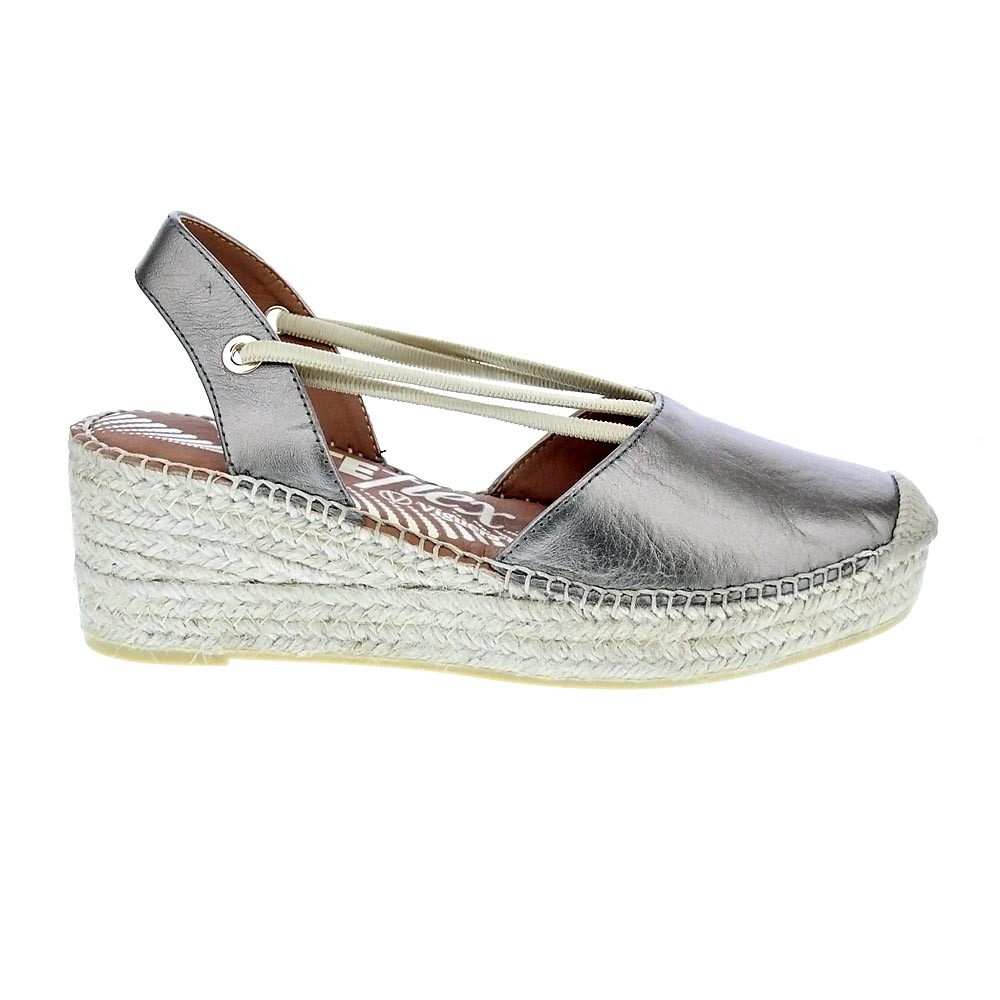 Viguera Mujer Alpargatas modelo Elista Plata