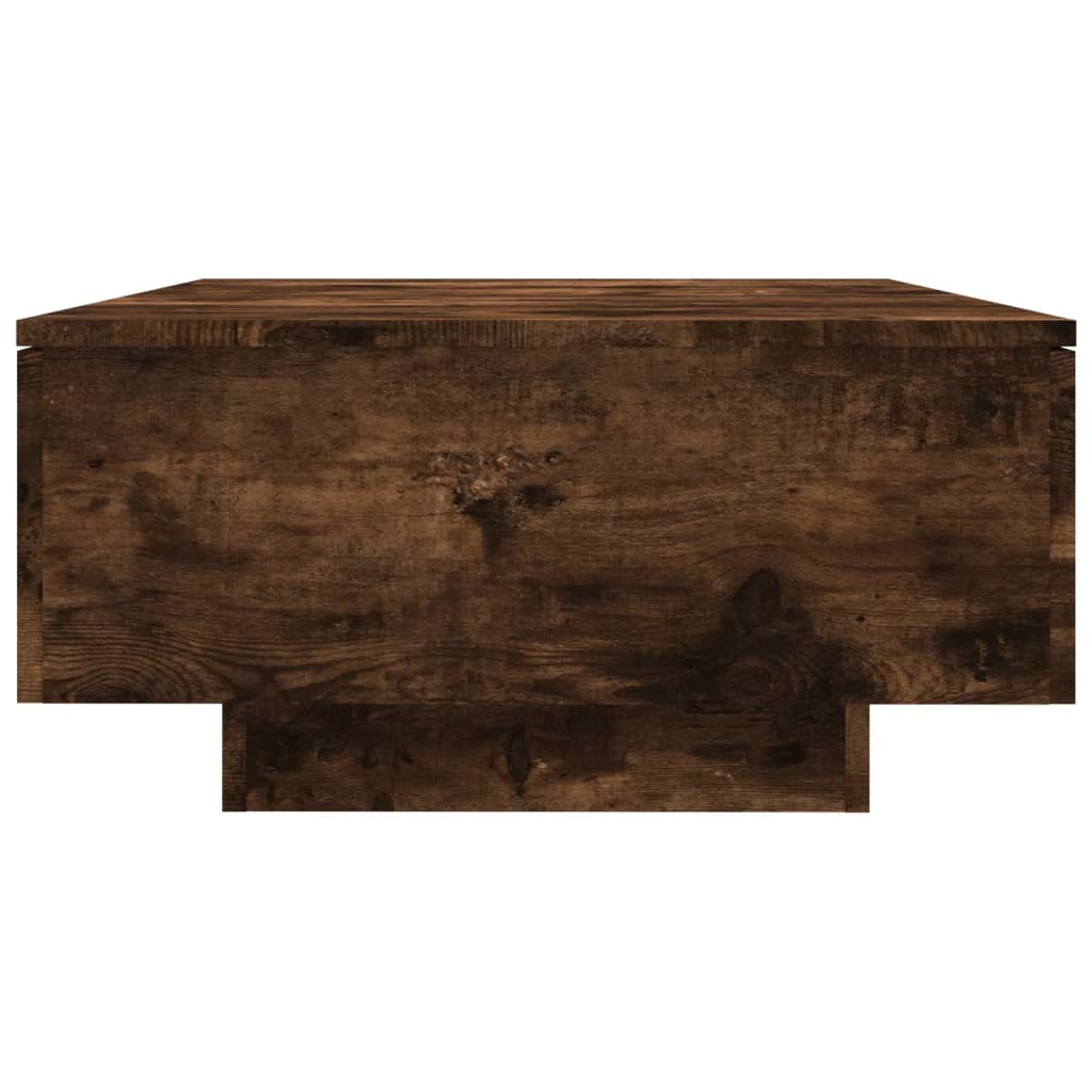 vidaXL Mesa de centro madera contrachapada roble ahumado 90x60x31 cm