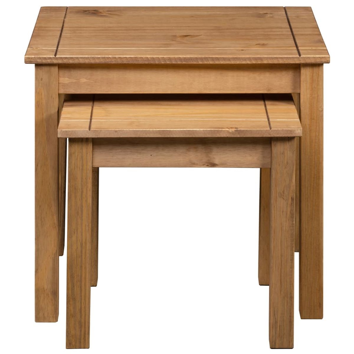Pack de 2 mesas Panama Range apilables madera maciza de pino