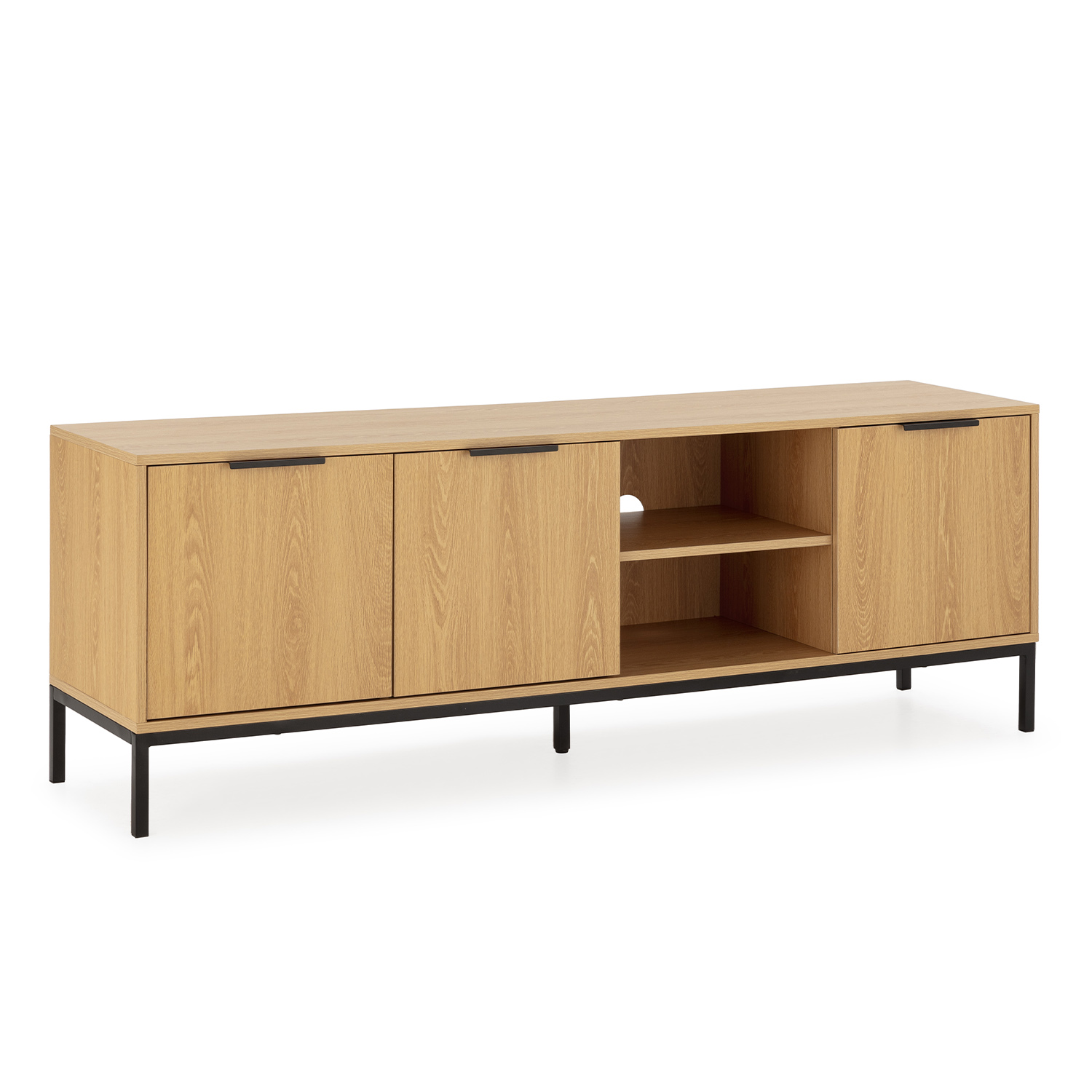 VS Venta-Stock Mueble Tv Auri 3 puertas color Roble