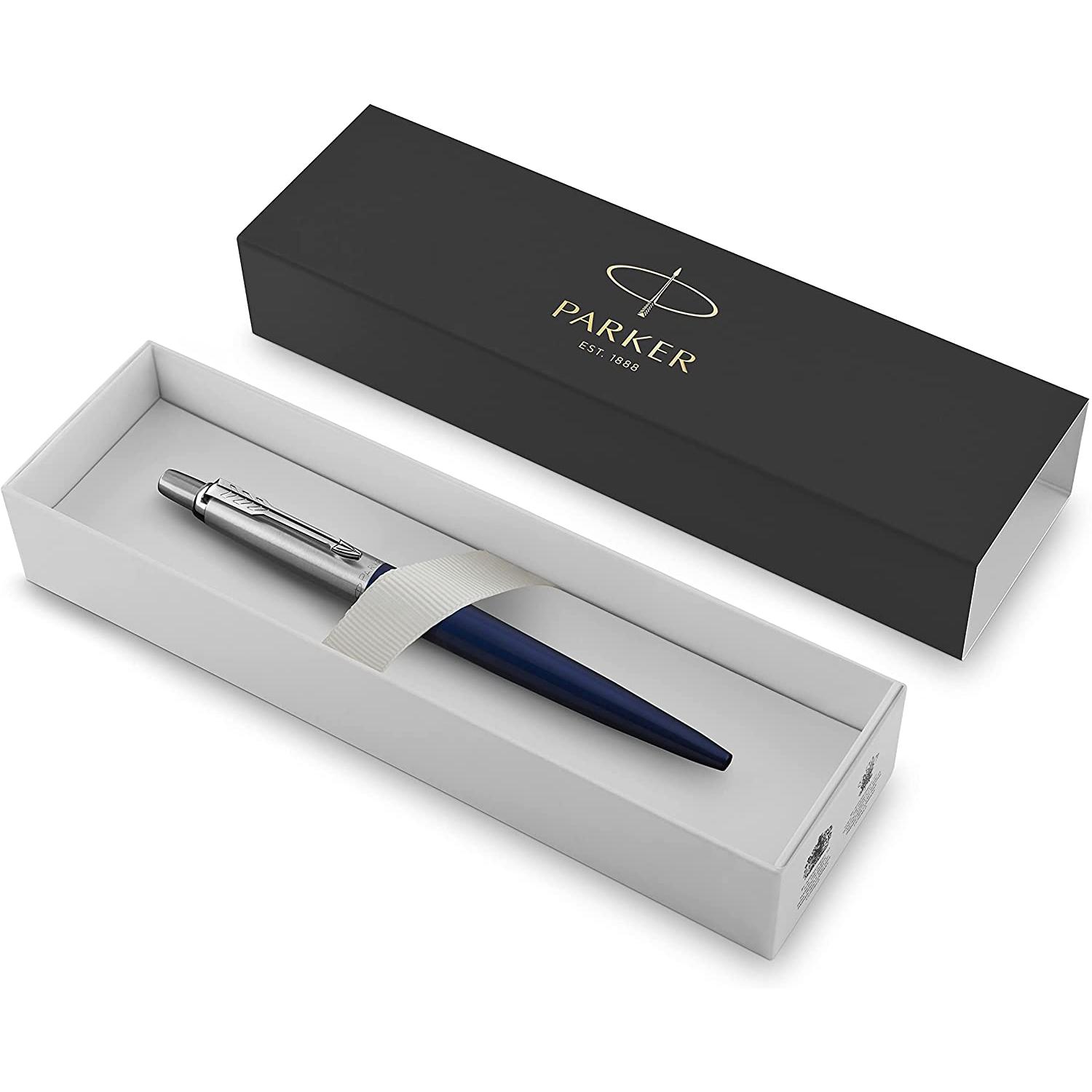 BOLIGRAFO PARKER JOTTER CORE ROYAL BLUE ACABADO EN AZUL BRILLANTE CUERPO ACERO PULIDO
