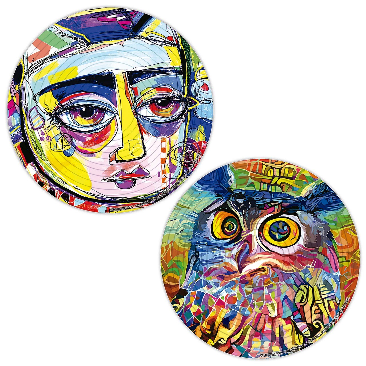 Puzzle Round 3D Abstract 19709 BORRAS