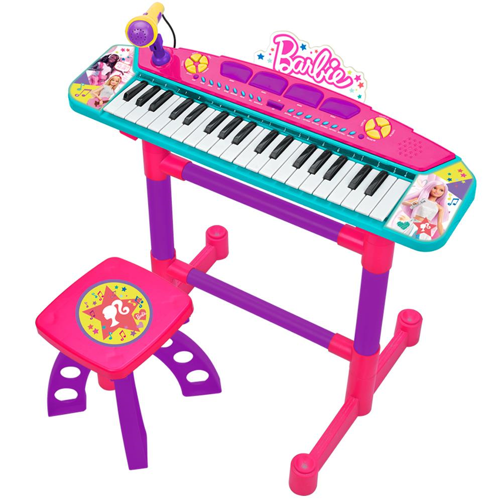 Órgano Con Pie Y Banqueta Barbie 56x51.50x21 cm (4411)