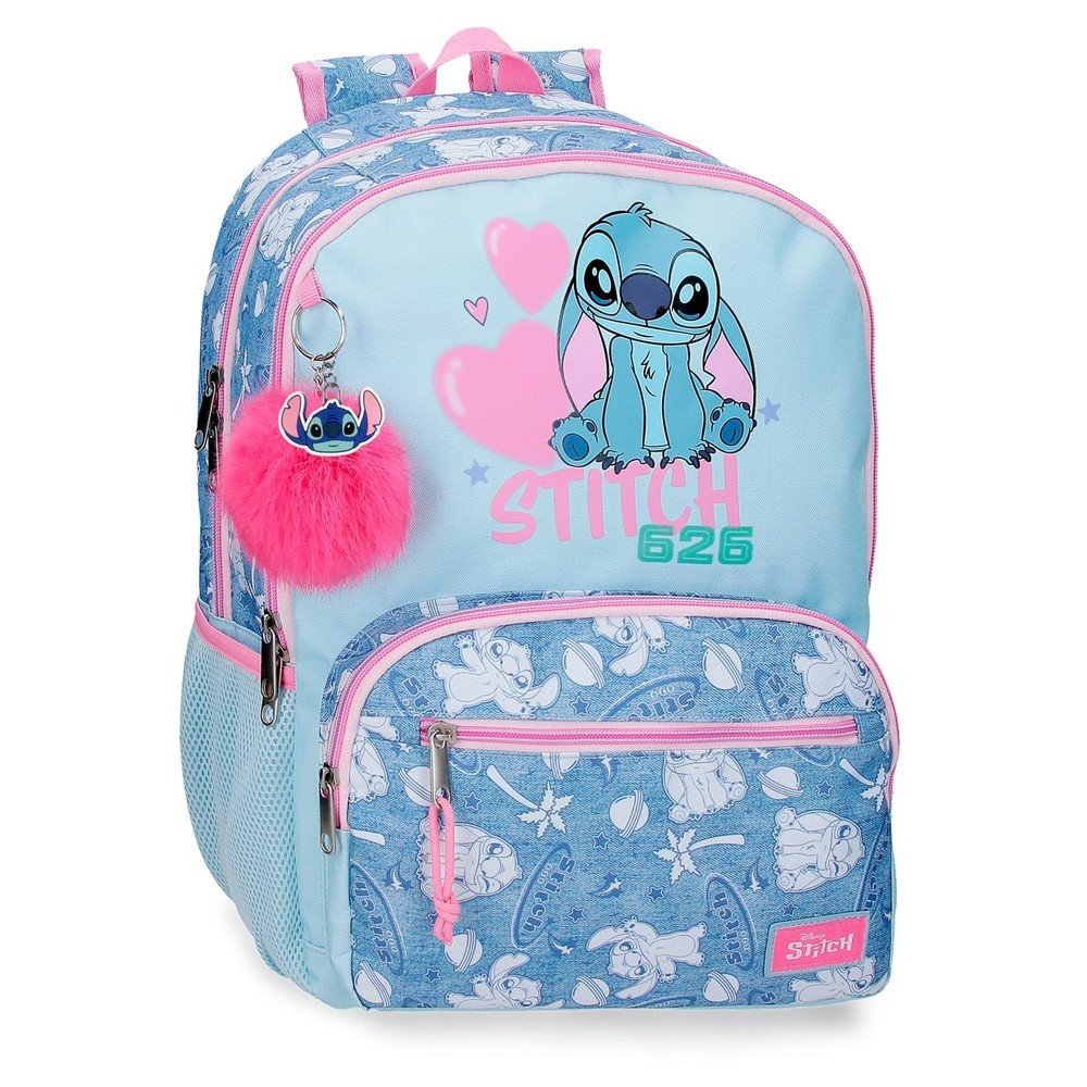 JOUMMA MOCHILA ESCOLAR DOBLE STITCH HEARTS 44CM ADAPT A CARRO 320024 HEARTS 17x32x44 Cms.
