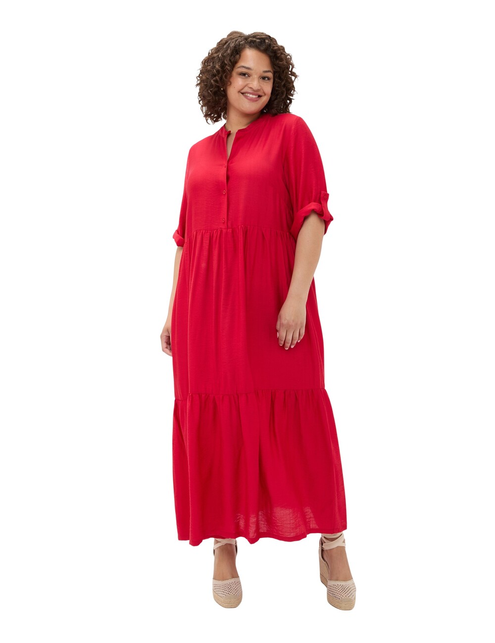 Fiorella Rubino - Vestido camisero Power en mezcla de viscosa