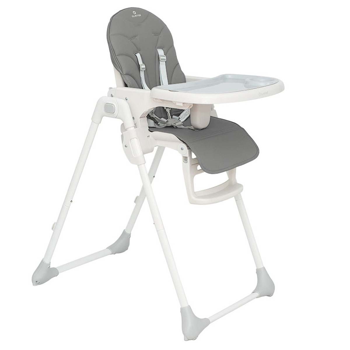 Olmitos – Trona bebe ligera multi posiciones – Asiento regulable con bandeja extraíble – Incluye ruedas y fácil plegado – Asiento acolchado y cómodo con textil anti manchas