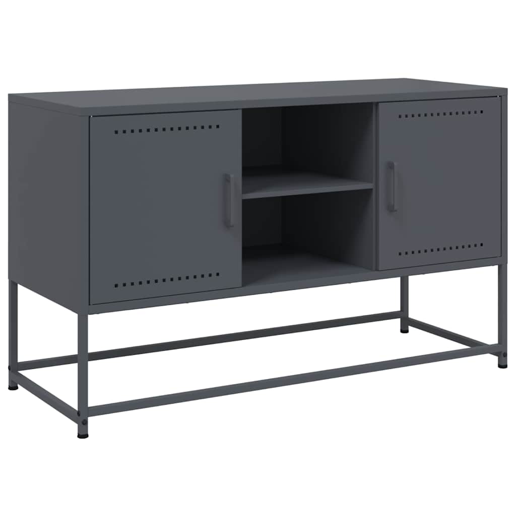vidaXL Mueble para TV de acero gris antracita 100,5x39x60,5 cm