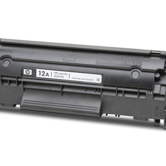 HP - Cartucho de tóner original Q2612A para impresoras HP, rendimiento hasta 2000 páginas, negro, fabricado con 30 % material reciclado