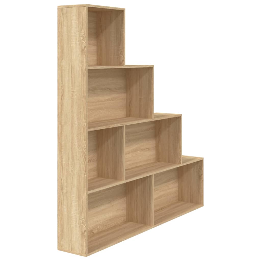 vidaXL Estantería madera contrachapada color roble Sonoma 155x24x160cm
