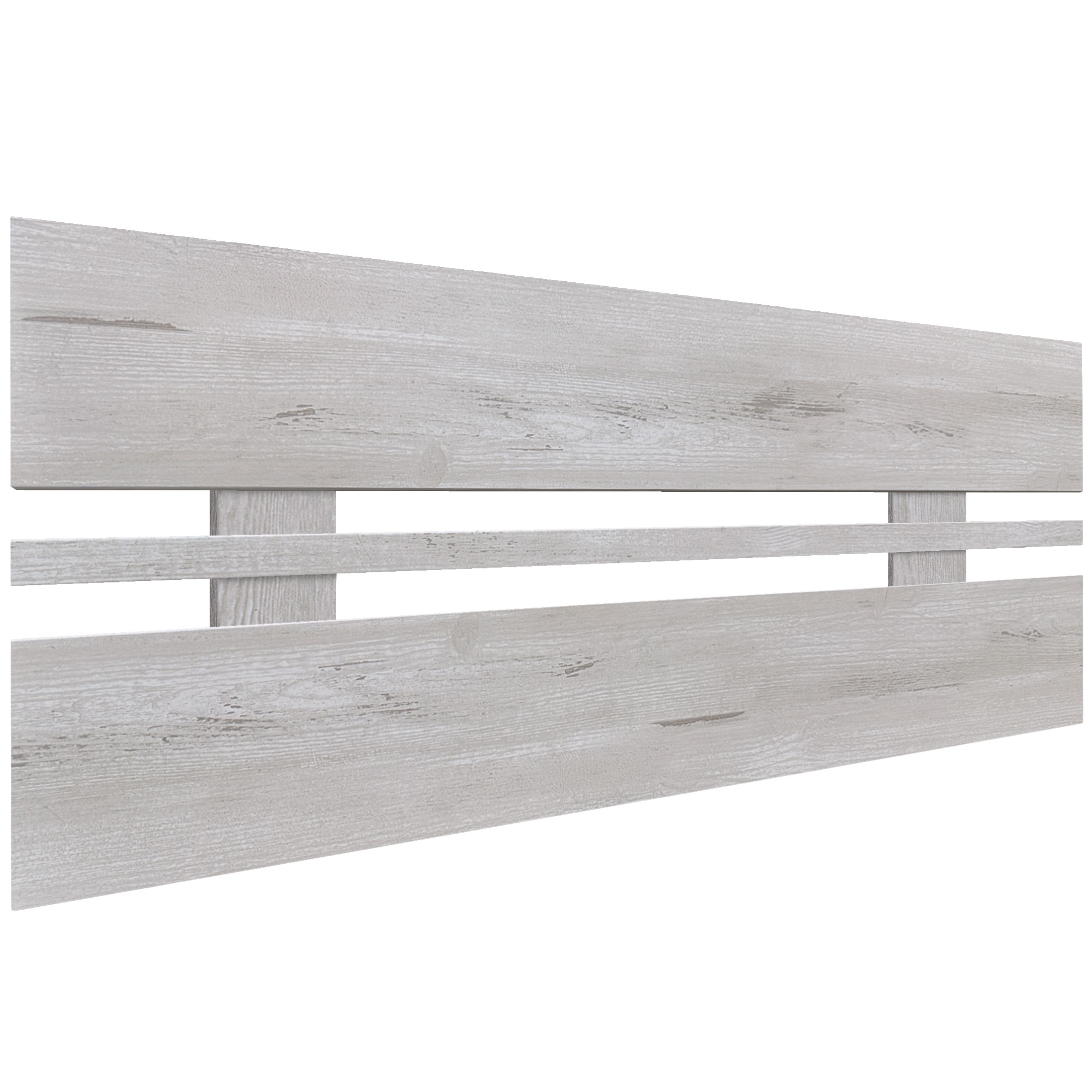 DHOME Cabecero de Madera reciclada DM Horizontal Ancho Cama Palets Herrajes incluidos Listo para colgar
