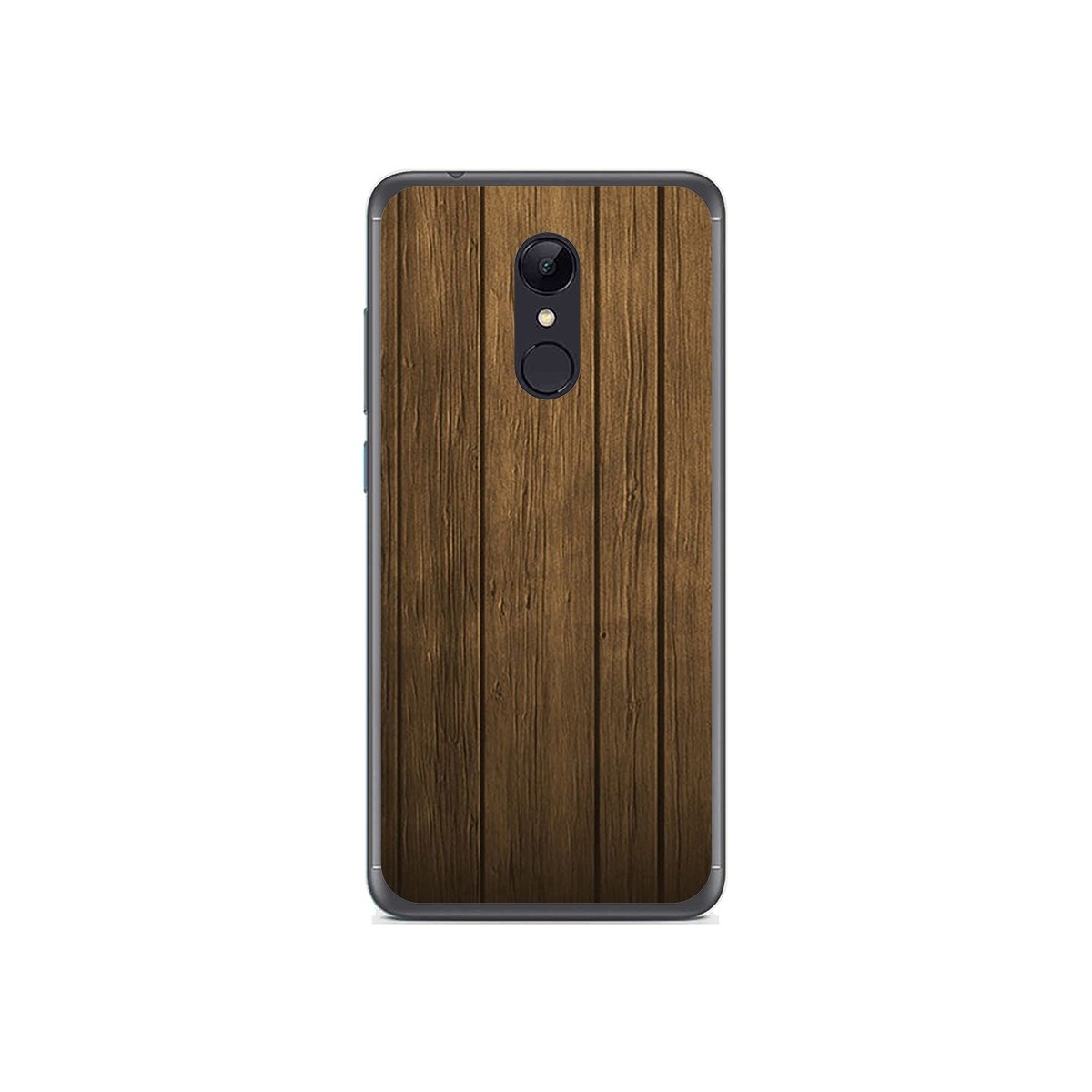 Tumundosmartphone Funda Gel Tpu para Xiaomi Redmi 5 Plus Diseño Madera Dibujos