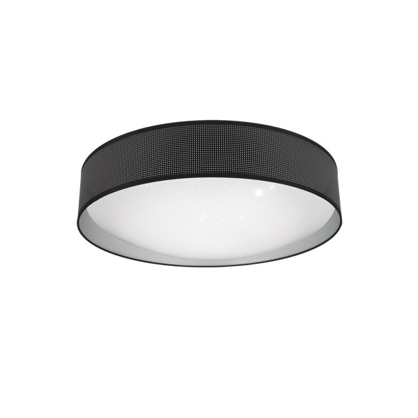 FABRILAMP Plafon 96w Anastasia Negro/plata 7488lm 17x59x59 Cm 3000-4000-6500k