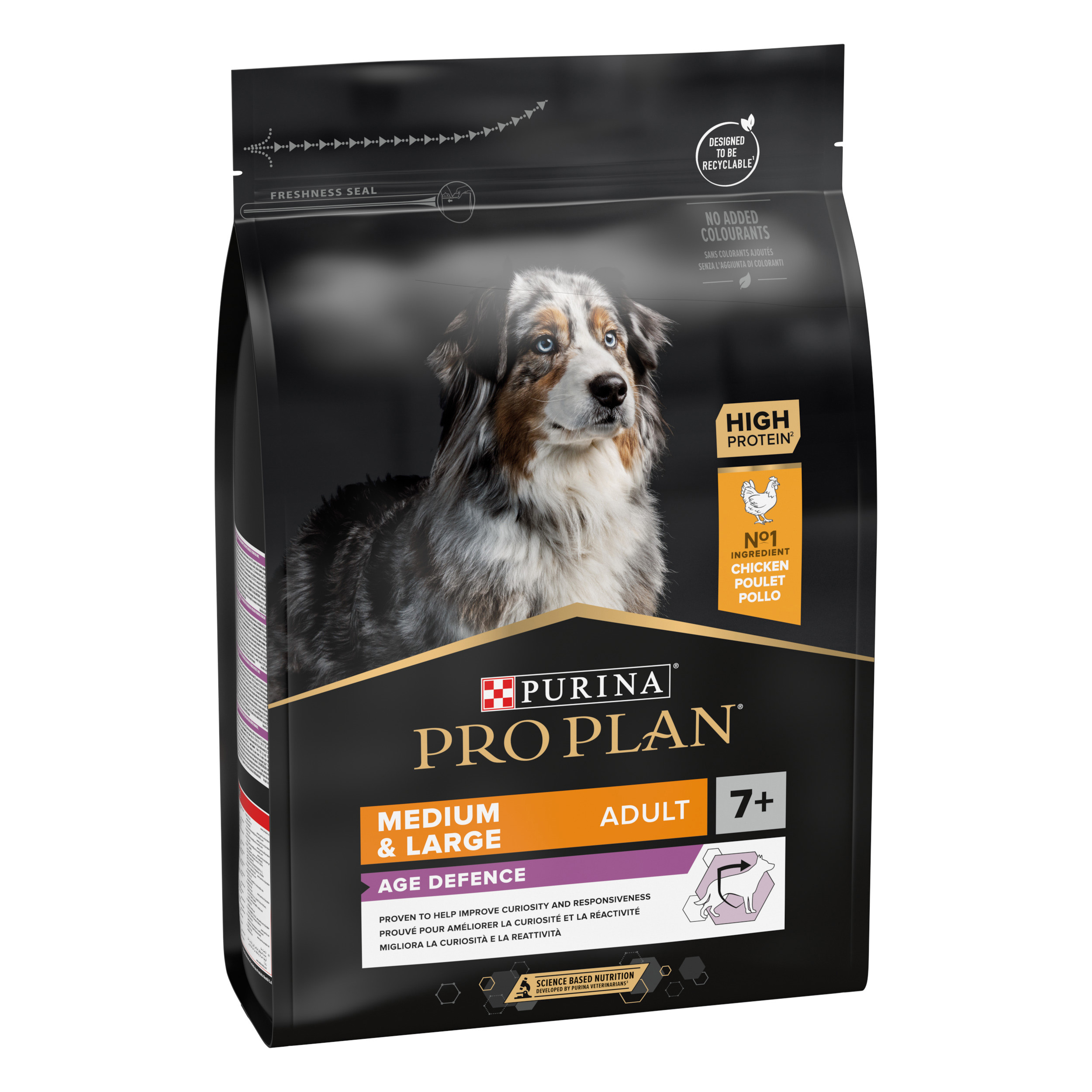 Purina Pro Plan – Pienso para perros adultos y sénior +7 medianos y grandes Purina Pro Plan Age Defence 3 kg.