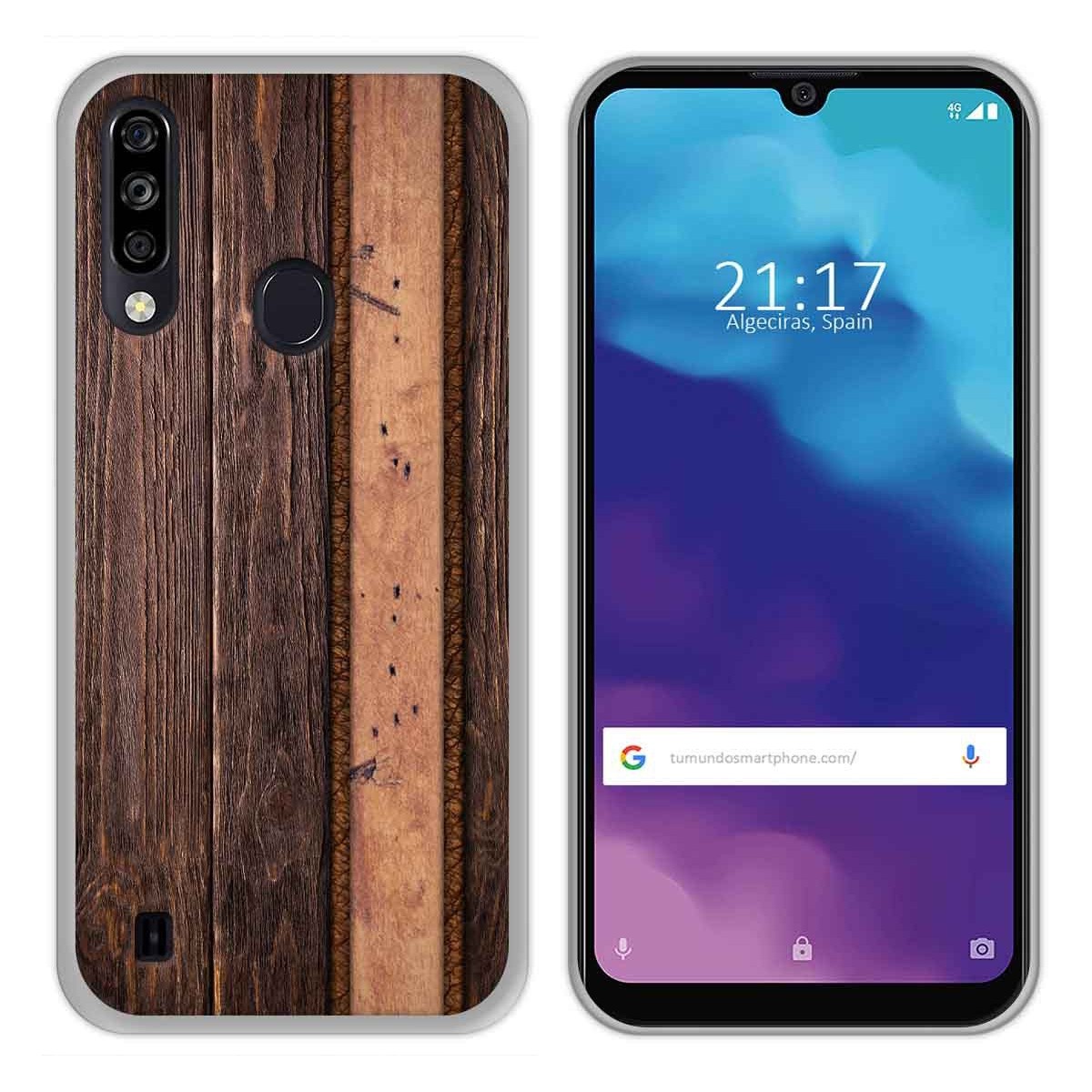Tumundosmartphone Funda Gel Tpu para ZTE Blade A7 2020 diseño Madera 05 Dibujos