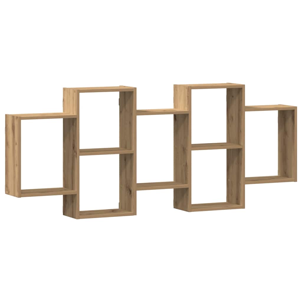 vidaXL Estantería de pared madera de ingeniería 159x18x65 cm Multicolor