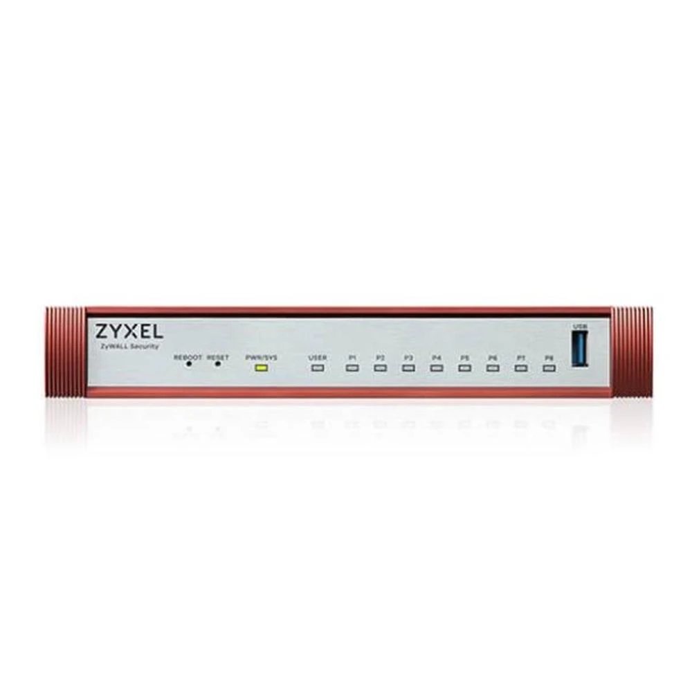 HUB Switch puertos 4 x LAN RJ-45; 1 x WAN; 1 x consola; 1 x USB Zyxel USGFLEX100H-EU0101F  | RJ-45 Gigabit (10/100/1000 Mbps) para puertos LAN, Blanco
