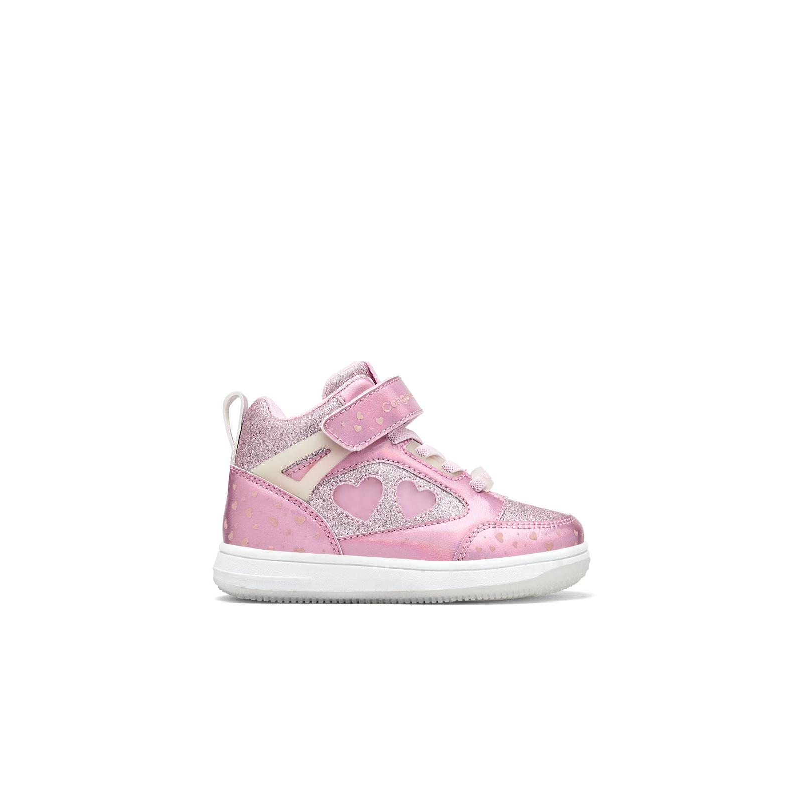 Conguitos - Zapatillas Altas De Luces De Niña Con Corazones para Niña