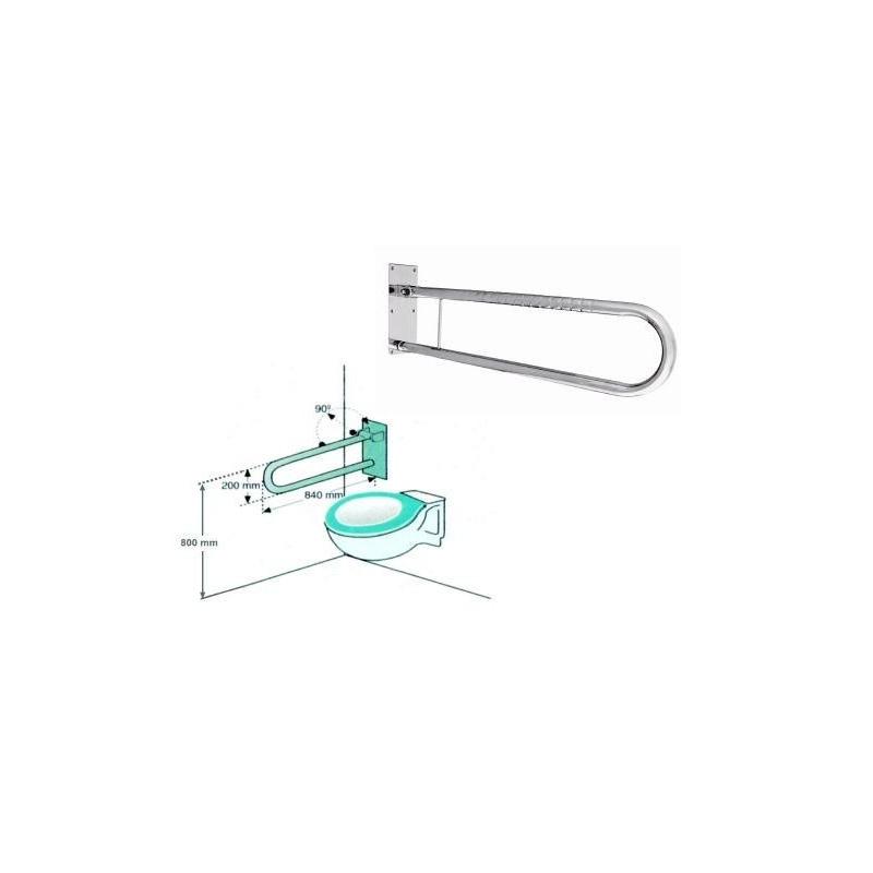 Barra abatible Derecha /Izquierda Acero Inox Brillo