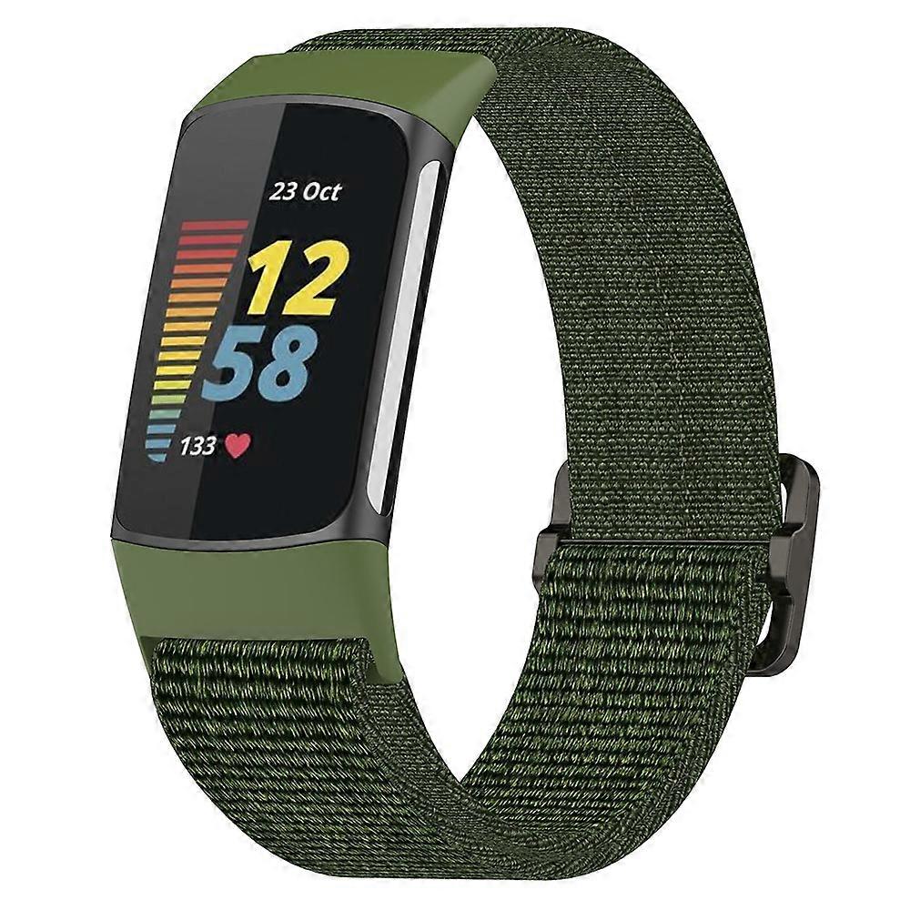 Correa de repuesto de nailon trenzado para Fitbit Charge 5