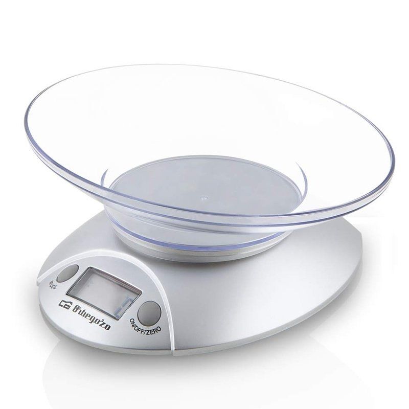 Muvip Bascula de Cocina Digital con Bol - Bol Transparente de 1.5L