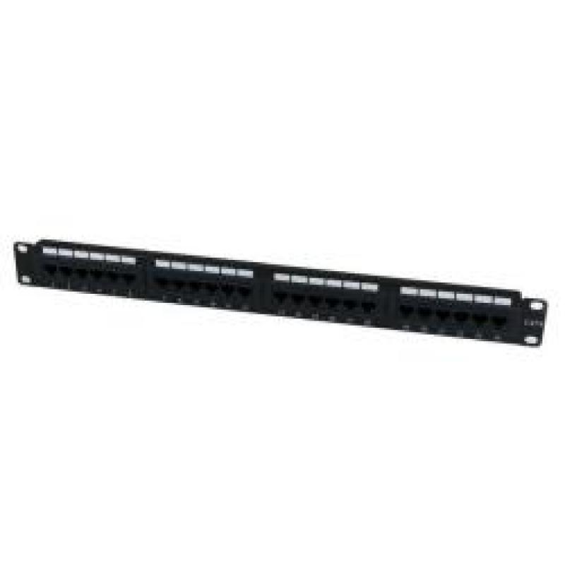 Panel parcheo 1u cat6 24xrj45