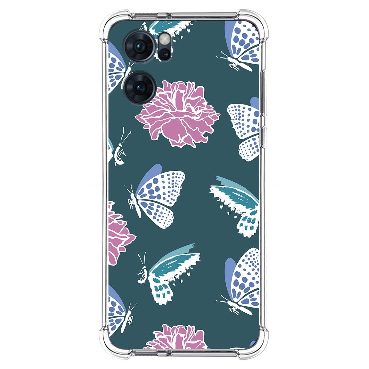 Funda Silicona Antigolpes para Oppo Find X5 Lite 5G diseño Flores 10 Dibujos