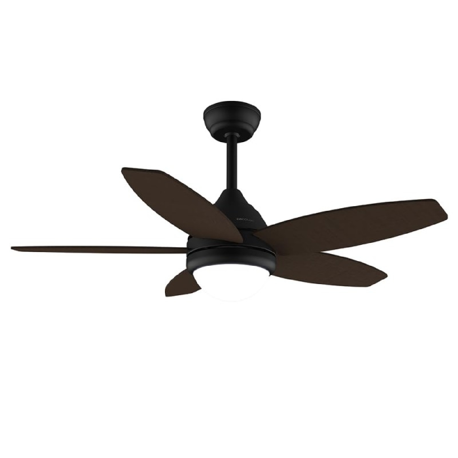 Cecotec Ventilador de Techo con Luz EnergySilence Aero 4200 Black&DarkWood. 53W, Diámetro 42”, Luz LED de 15W en 3 Tonos