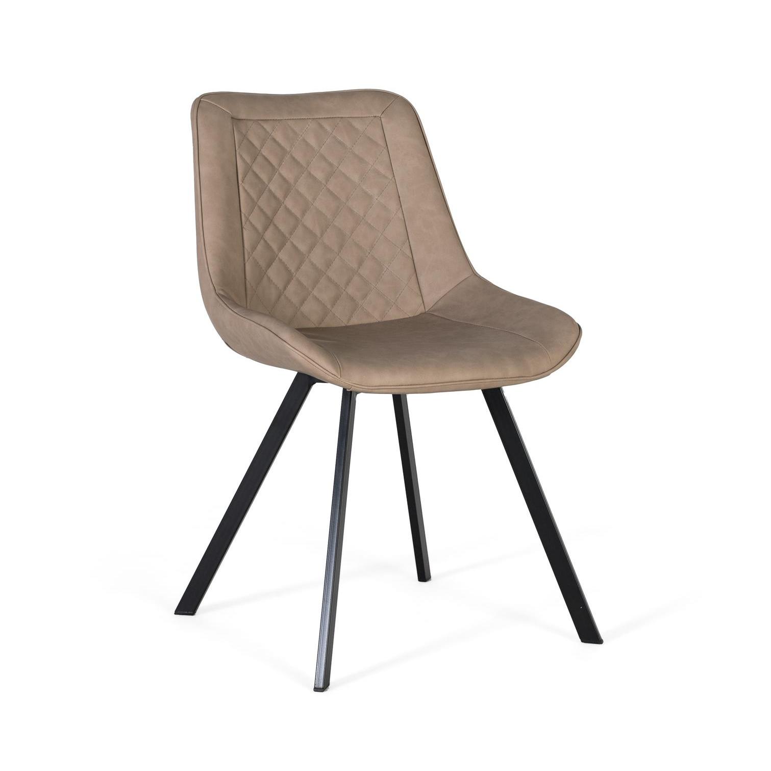 Set de dos sillas en color beige84X52X57