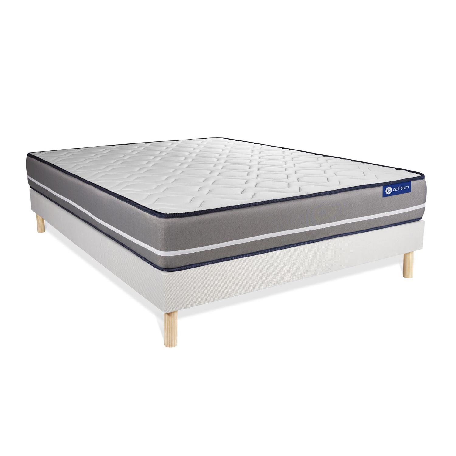 Pack colchón Actimemo pur 120x220cm + Somier multiláminas, espuma viscoelástica, 3 zonas de confort
