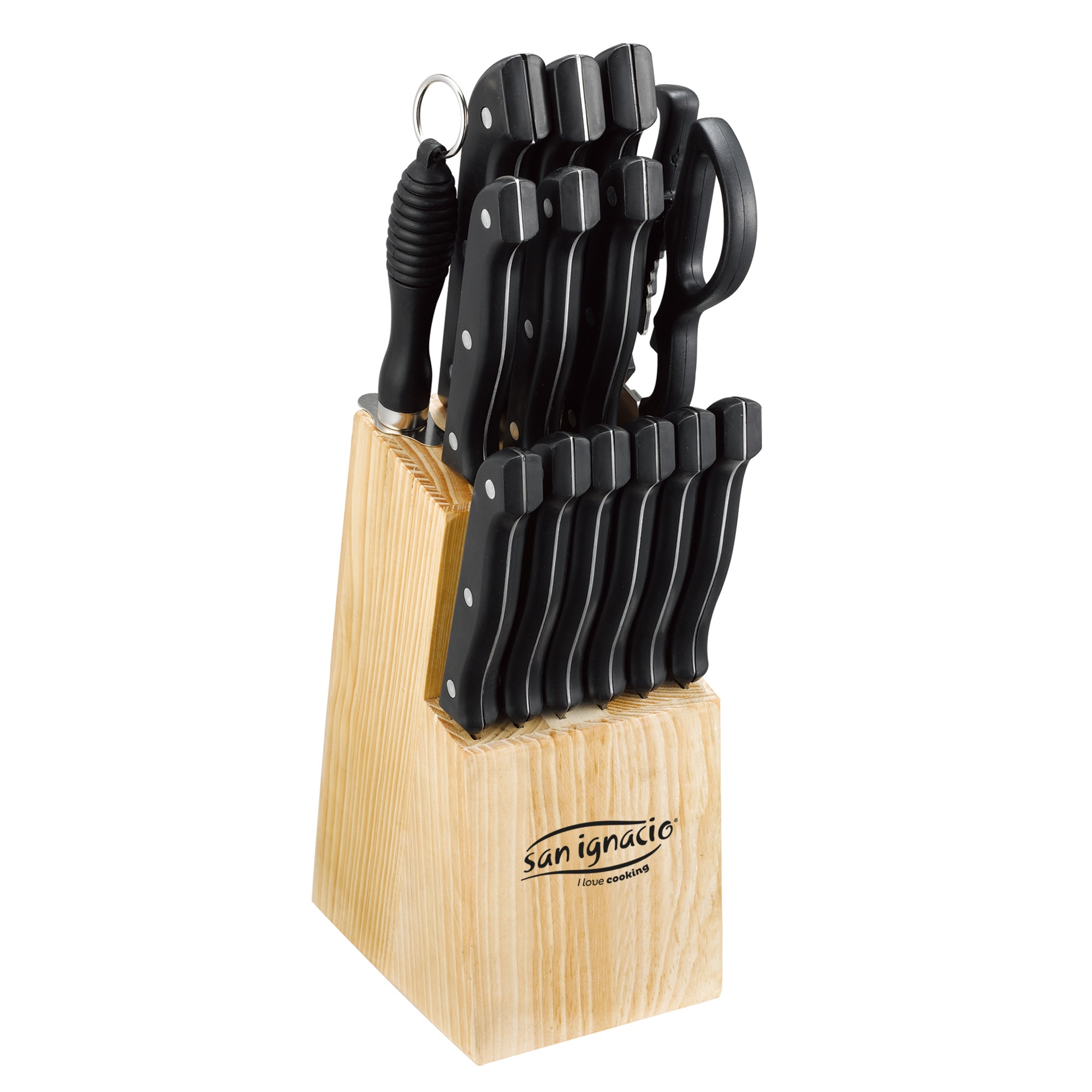 Juego de cuchillos de cocina San Ignacio con tacoma - Set completo para chefs y amantes de la cocina
