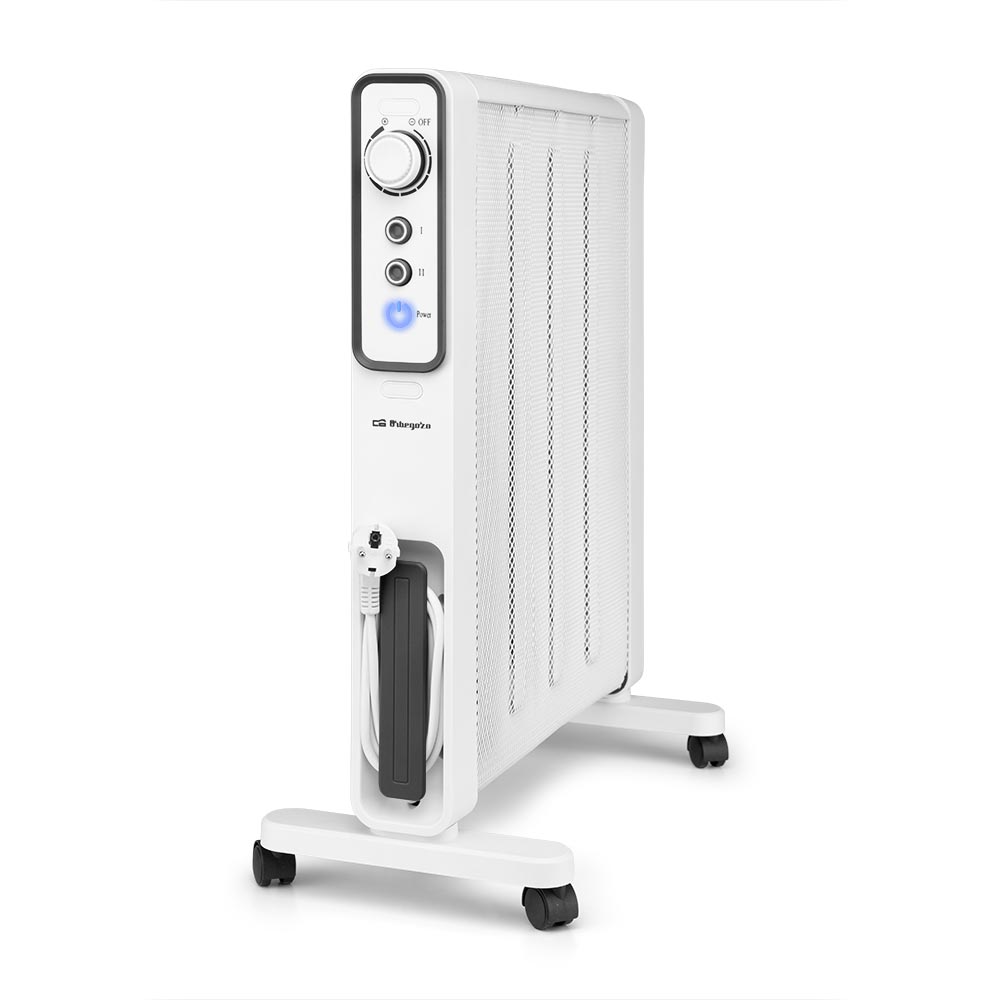 Radiador de mica Orbegozo RMN 1500, termostato de temperatura ambiente regulable, 3 niveles de calor, 1500 W