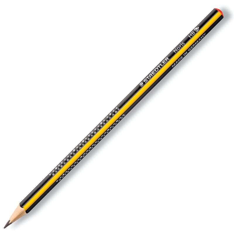 Staedtler noris 183 lapiz de grafito triangular - mina hb2 ultrarresistente de 2mm - madera de bosques sostenibles (12 uds)