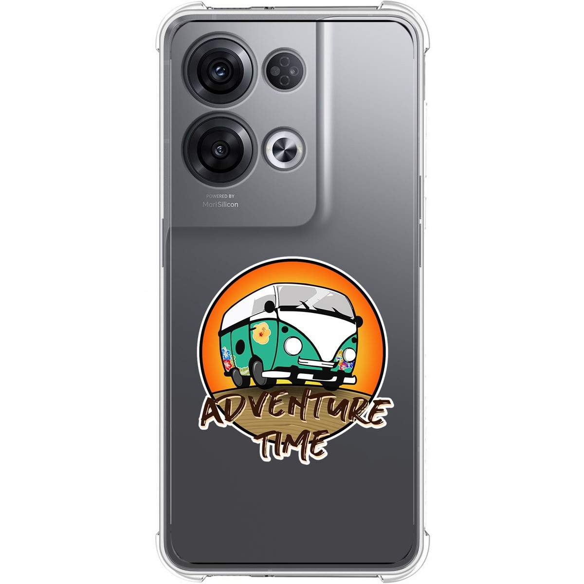Funda Silicona Antigolpes para Oppo Reno 8 Pro 5G diseño Adventure Time Dibujos