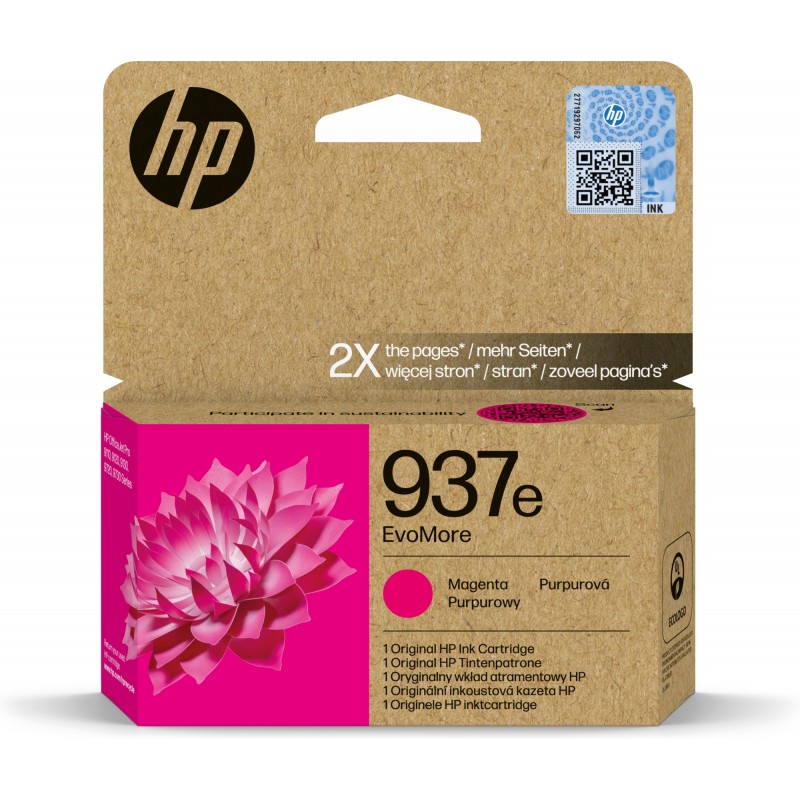 HP - Cartucho de Tinta Original EvoMore 937e magenta 4S6W7NE