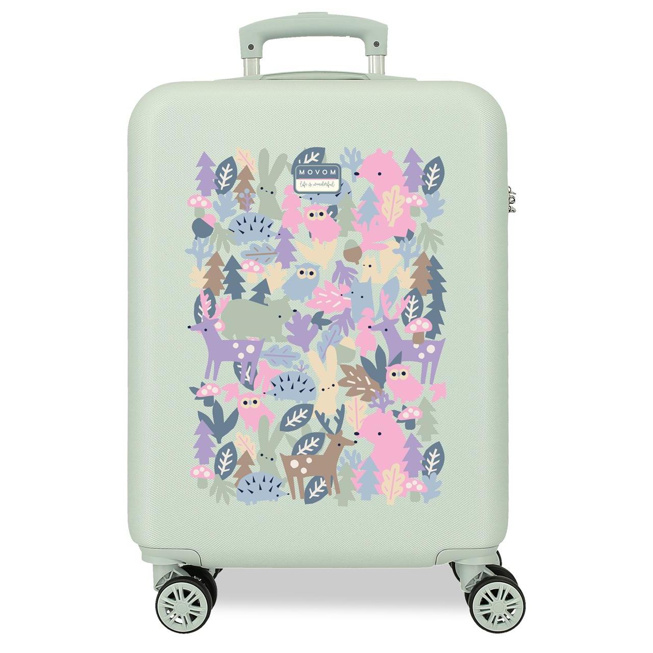 Maleta de cabina Movom Forest menta 55x38x20cm