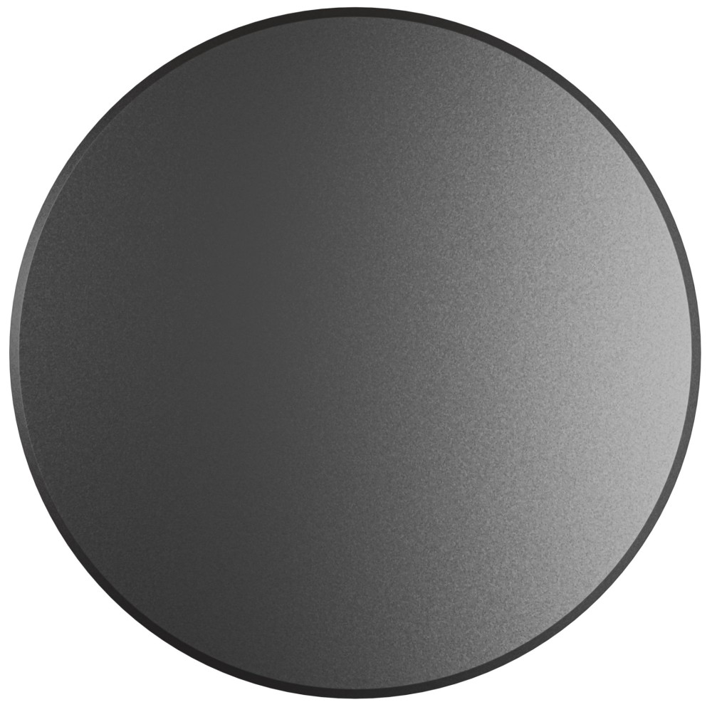 Mac Wall XL Negro - Aplique LED de pared de 20 W con interruptor CCT, 2700K/3200K/4000K, aluminio, aplique de pared de 360 grados - Beneito & Faure