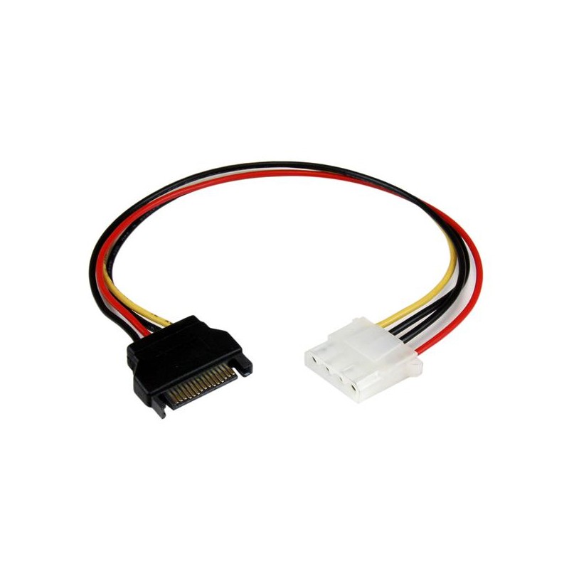 StarTech.com - Cable de 30cm Adaptador de Alimentación SATA a LP4 - Hembra a Macho LP4SATAFM12