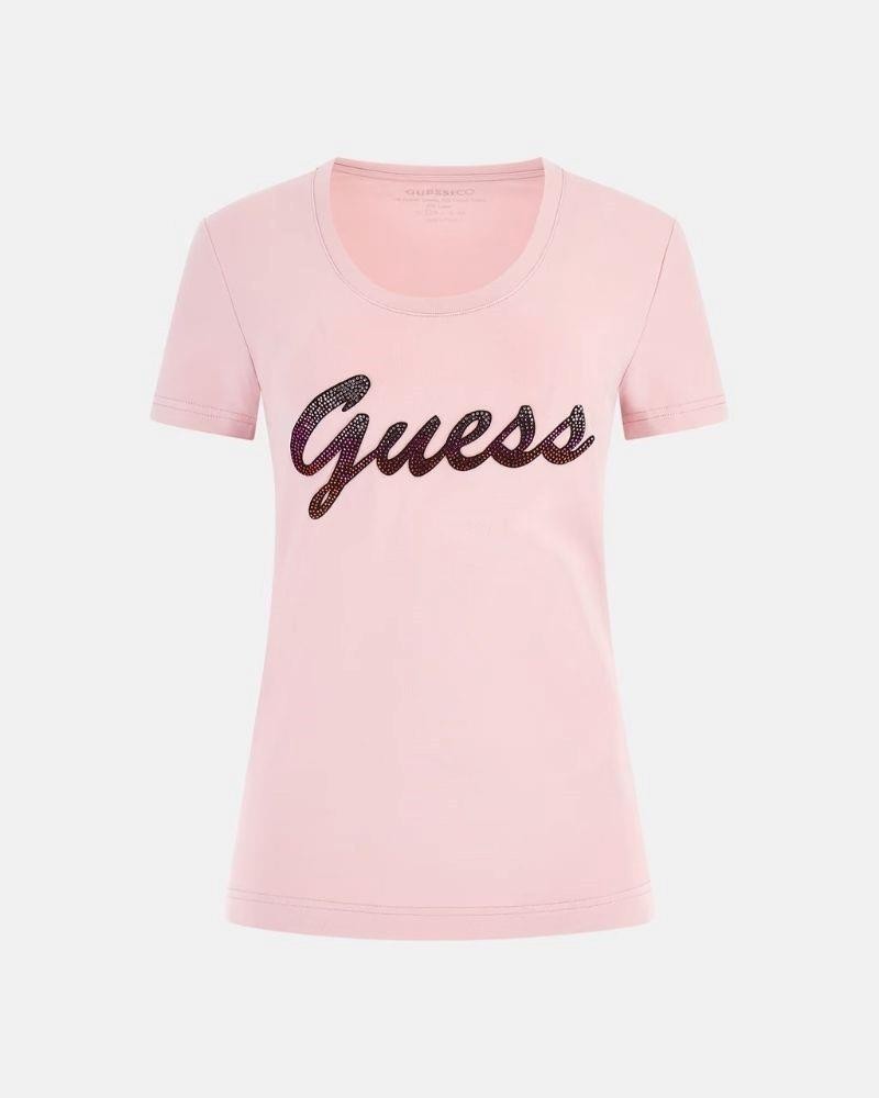 GUESS W3GI76 K8G01 Camisetas Manga corta Mujer Negro