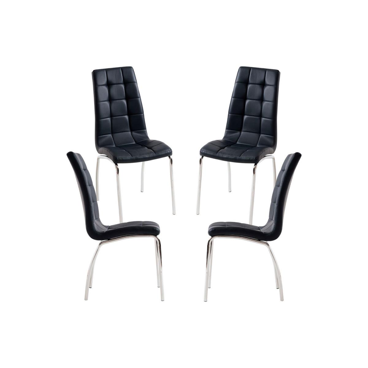 Regalos Miguel - Packs Sillas Comedor - Pack 4 Sillas Liam - Negro