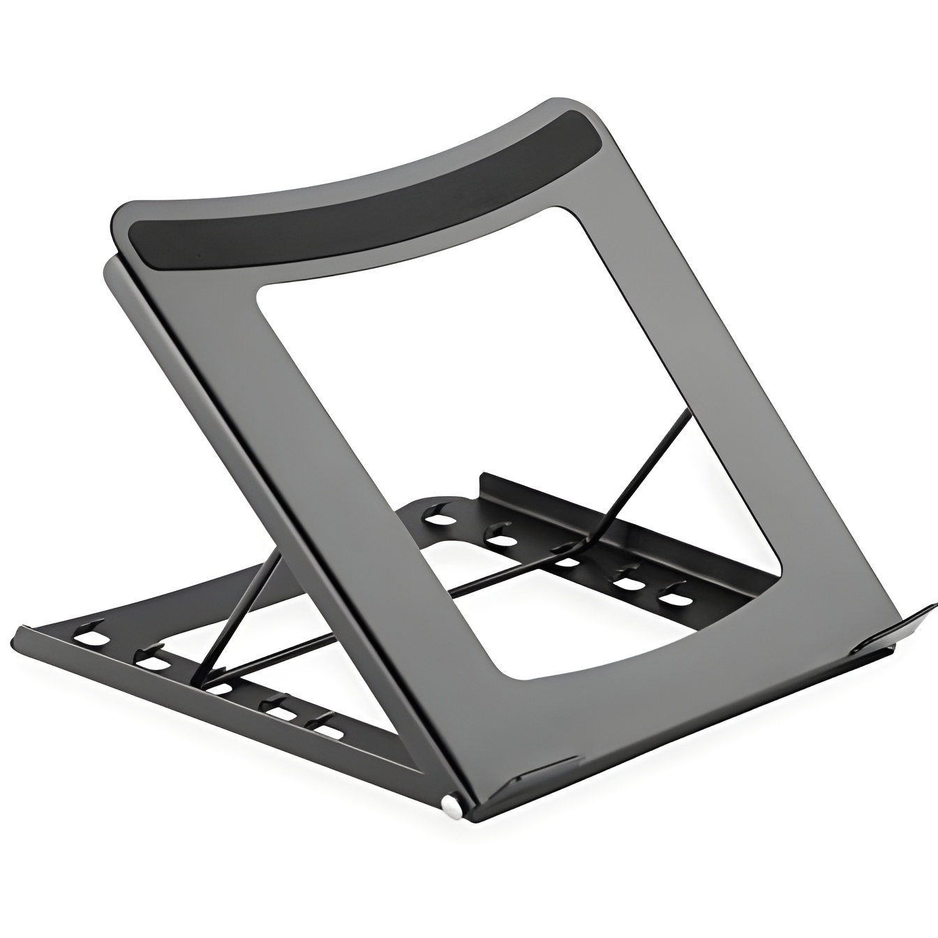 DIGITUS Soporte para ordenador portátil - Ajustable en 5 posiciones - Para portátiles de 10" a 15" - Acero resistente - Negro