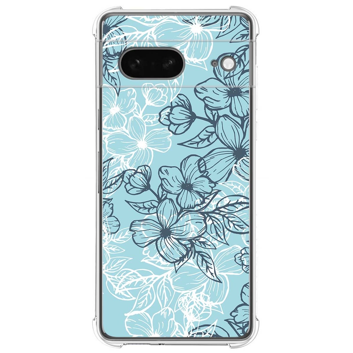 Funda Silicona Antigolpes para Google Pixel 7 5G diseño Flores 03 Dibujos