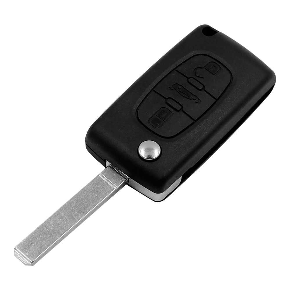 Ociodual Carcasa Llave Mando de 3 Botones Maletero CE0523 VA2 para Peugeot 206 207 306 307 308 407 607 806, Citroen C2 C3 C4 C5 C6